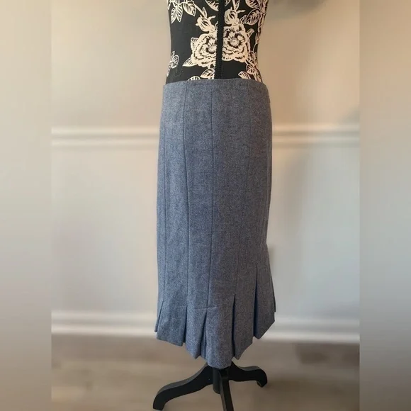 Talbots women's 100% wool skirt size 6 lined ruffles business casual - Picture 4 of 8